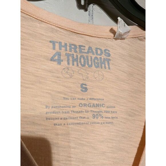Thread 4 Thought beaded v-neck tshirt small - Picture 4 of 4